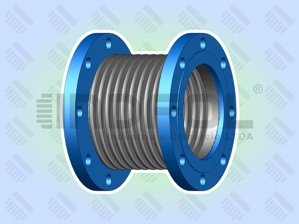 Junta de Expansão Metálica Simples Flangeada