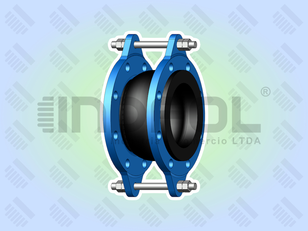 Juntas de Expansão de Borracha JEBEIT Flangeada com Tensor