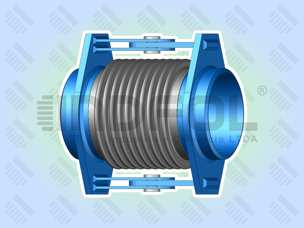 Junta de Expansão Metálica Dobradiça Ponta Para Solda
